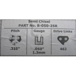 Łańcuch ARCHER B-050-25R – rolka 0,325" – 1,3 mm, 462 ogniwa
