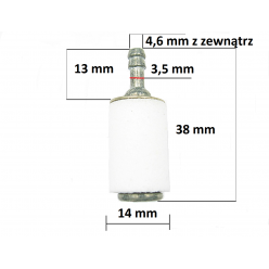 Filtr paliwa kompatybilny z HUSQVARNA 136, 137, 141, 142