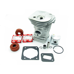 ZESTAW NAPRAWCZY CYLINDER + TŁOK + ŁOŻYSKA + USZCZELNIACZE HUSQVARNA 340 345 350 42MM