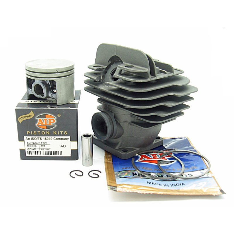 CYLINDER 44MM + TŁOK AIP DO STIHL 026 / MS260 – ZESTAW NAPRAWCZY