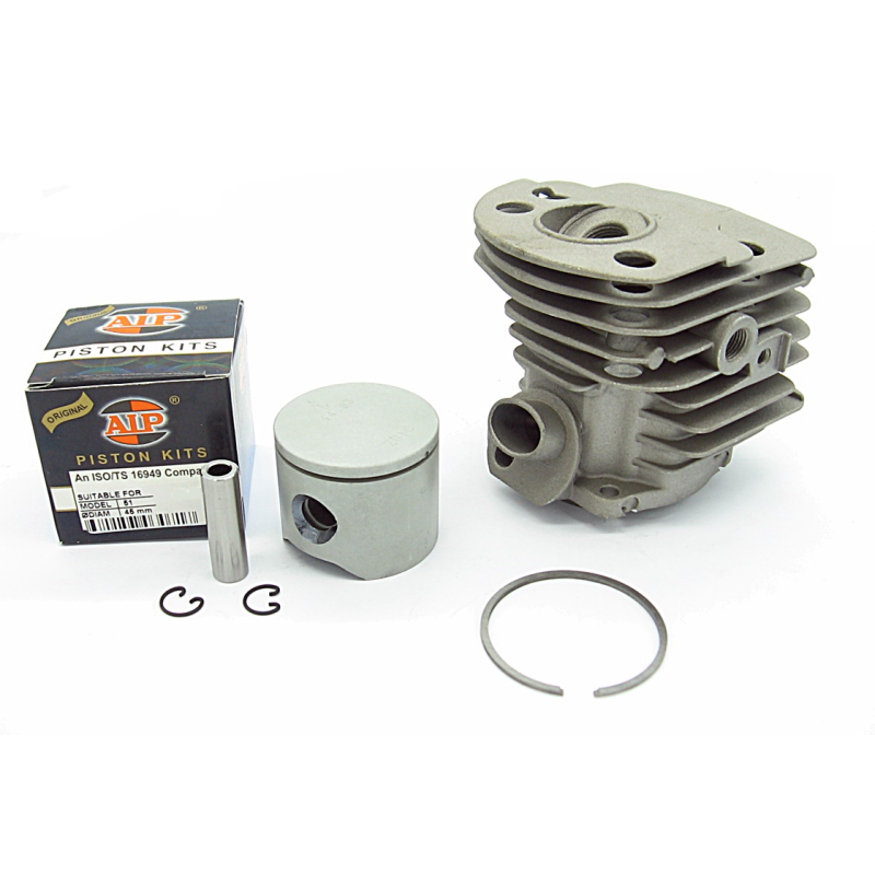 CYLINDER + TŁOK AIP 46MM HUSQVARNA 50 / 51 / 55 – ZESTAW NAPRAWCZY PREMIUM