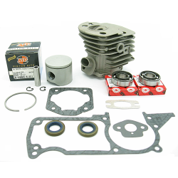 CYLINDER + TŁOK AIP + USZCZELKI + ŁOŻYSKA FAG HUSQVARNA 50 / 51 / 55 – ZESTAW NAPRAWCZY KOMPLETNY