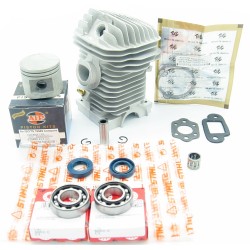 Cylinder + tłok AIP + łożyska FAG C3 do STIHL 025 / MS250 – zestaw naprawczy 42,5 mm