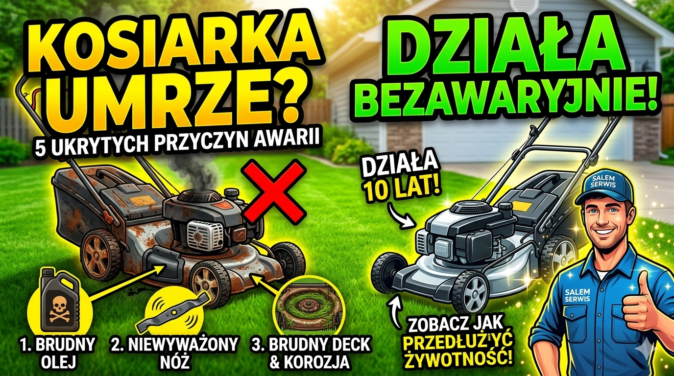 Jak NIE zniszczyć kosiarki spalinowej? 5 błędów eksploatacyjnych