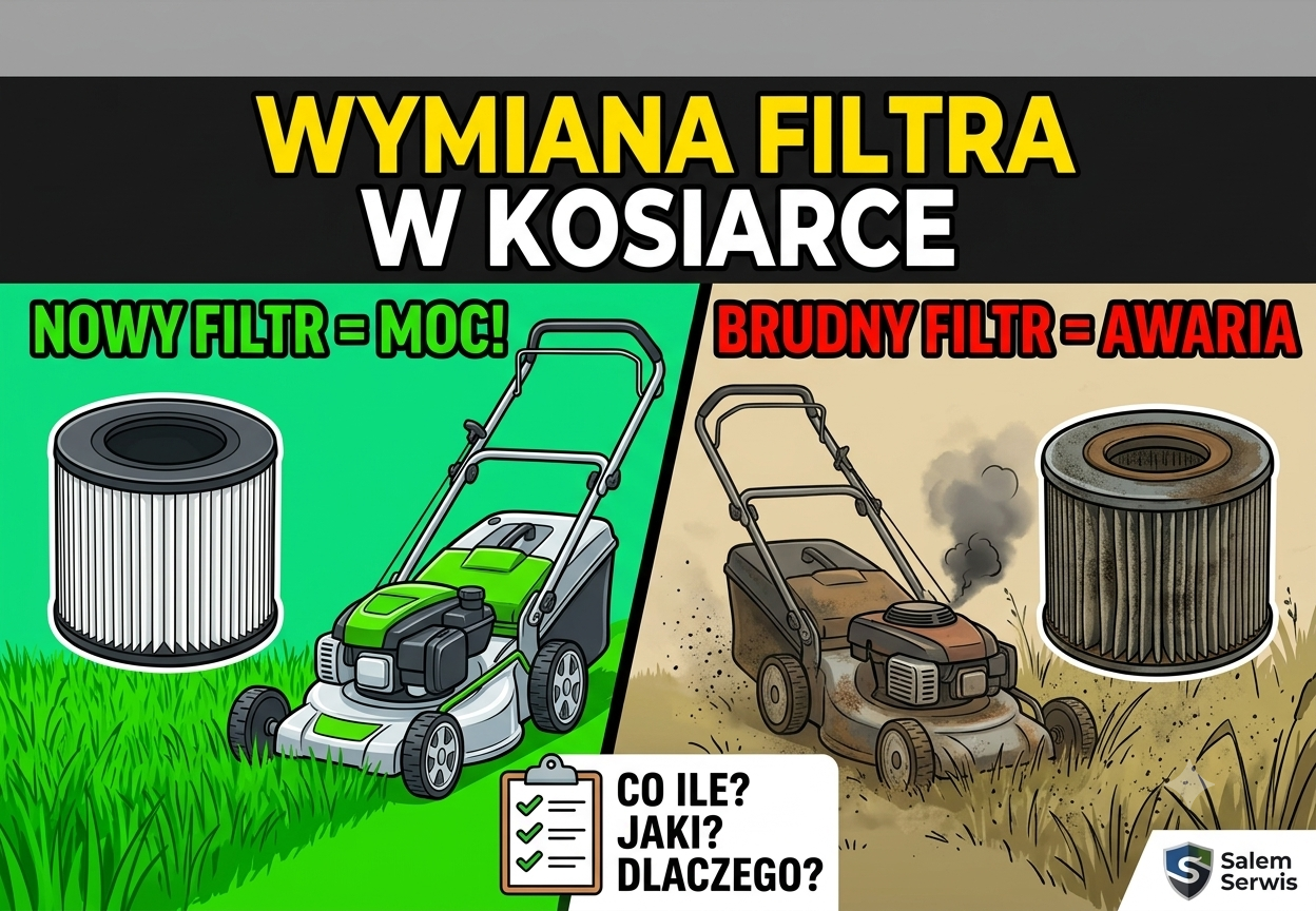 Filtry powietrza do kosiarek - Co ile wymieniać i czy palić bez?